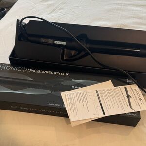 BIO IONIC-  LONG BARREL STYLER 1.25" PRO CURLING IRON  100V - 240V